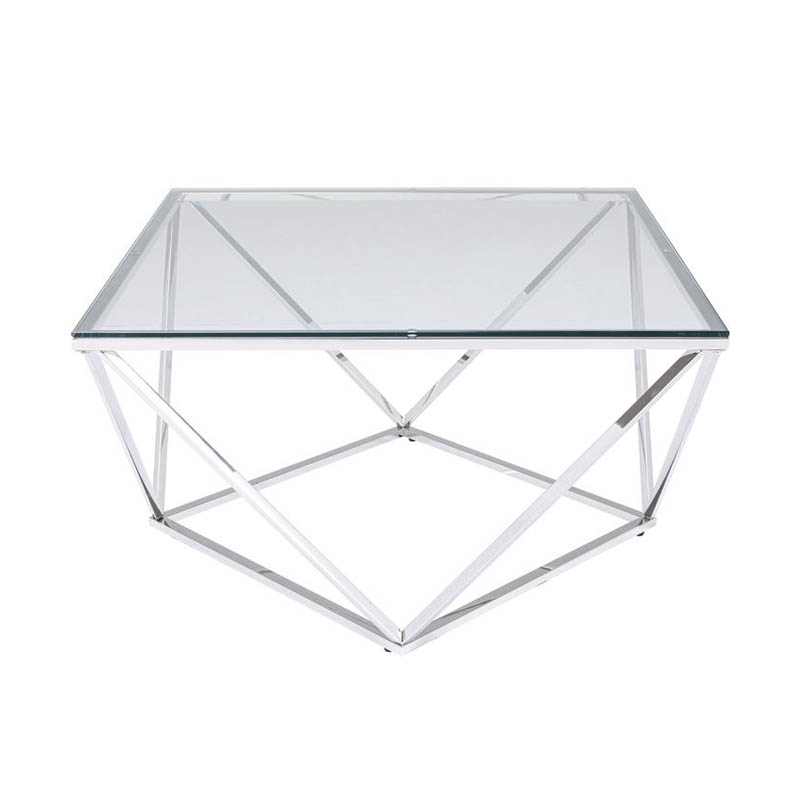 Soffbord Silver Lining 80x80 cm