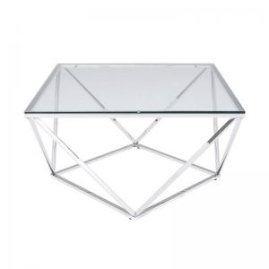 Soffbord Silver Lining 80x80 cm