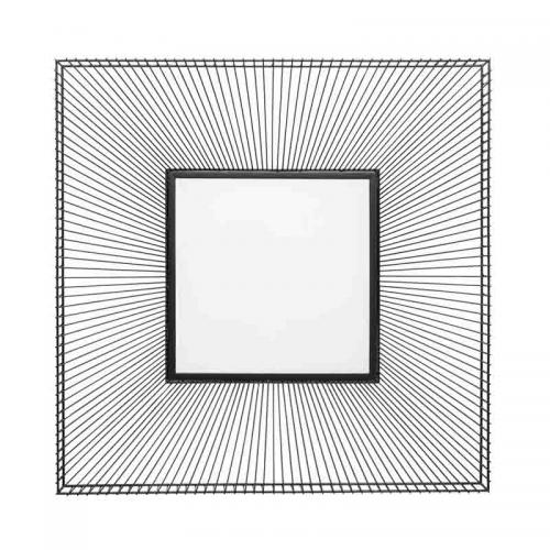 Spegel Dimension, svart 91x91 cm