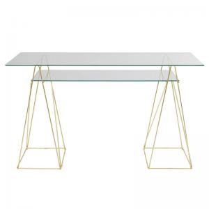 Skrivbord Iconic Glas, mässing