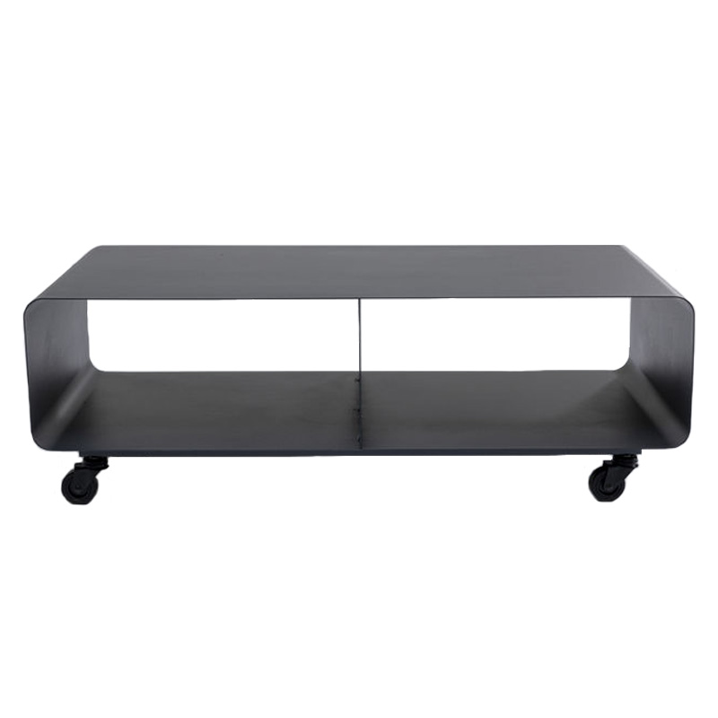 Tv-Bänk Lounge Grafitgrå, på hjul