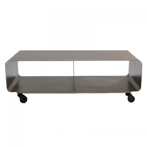 Tv-Bänk Lounge Brons, på hjul