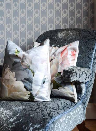 Kuddfodral Pion Grå & pastell