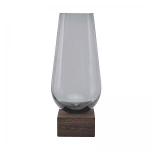 Vas Podium Glas, dimgrå 58 cm