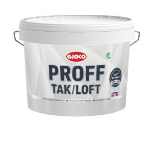 Proff Tak & Loft Vit 9L .Matt reflexfri