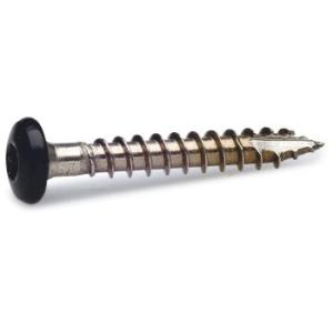 Rännkrokskruv Svart 4,8x25, 25 st