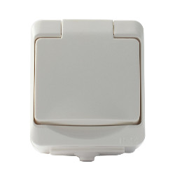 Vägguttag 1-V, IP 44