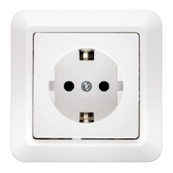 Vägguttag INF, 1-V, Jord