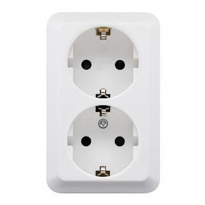 Vägguttag UPL, 2-V, Jord