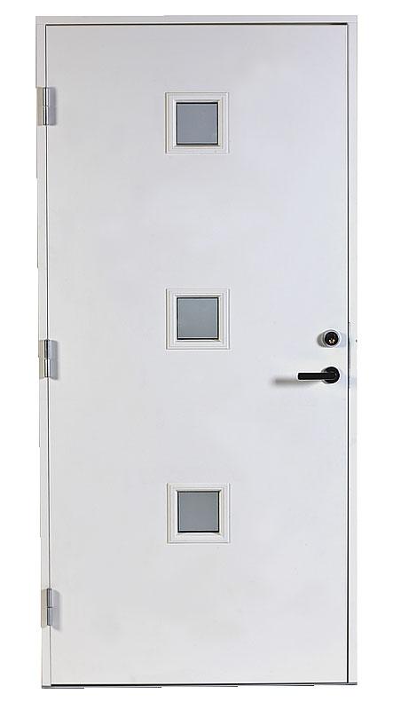 Enkeldörr SY105 10 x 21, Vit