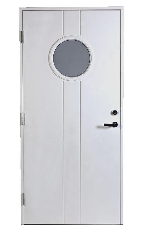 Enkeldörr SY106 10 x 21, Vit