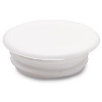 Täcklock 14/19 mm, vit, 20 st