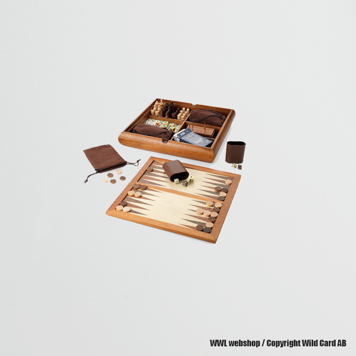 Exclusive 5 in1 wooden gamebox