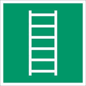 Utrymningsstege ISO skylt