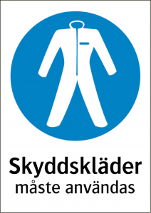 Påbudsskylt Skyddskläder