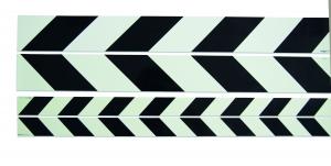 Efterlysande varningsmarkering svart