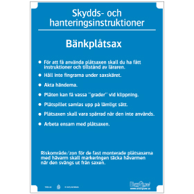 Slöjdinstruktion Bänkplåtsax