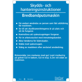 Slöjdinstruktion Bandputsmaskin