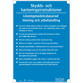 Slöjdinstruktion Lösningsmedelsbaserad limning