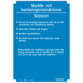 Slöjdinstruktion Slipsten