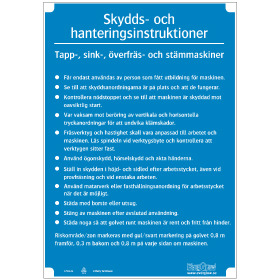 Slöjdinstruktion Tapp-, sink- överfräsmaskin
