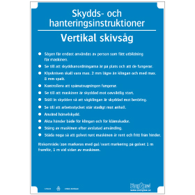 Slöjdinstruktion Vertikal skivsåg