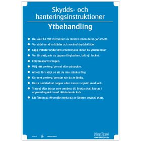 Slöjdinstruktion Ytbehandling