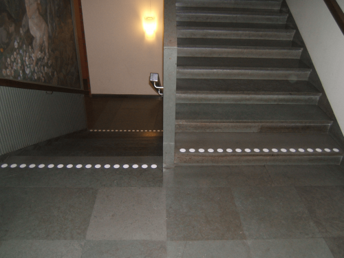 Kontrastmarkering Rund Vit