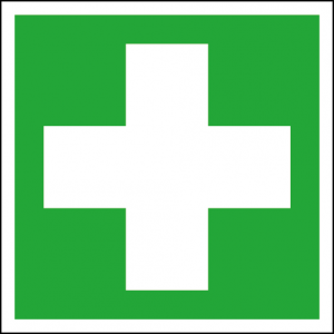 Efterlysande nödskylt första hjälpen