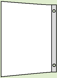 Väggkonsol för utrymningsskylt