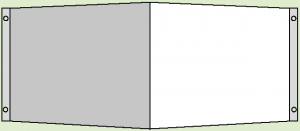 Vinkelkonsol för utrymningsskylt
