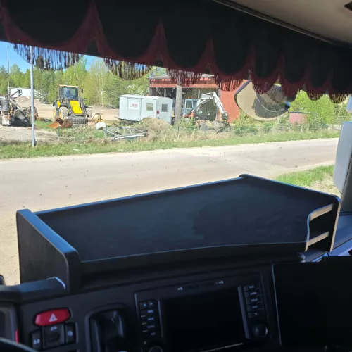 Centrerat bord Scania Next Gen Alcantara Svart