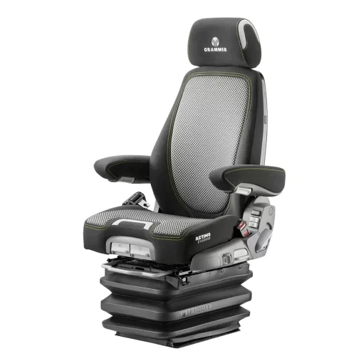 Stolsöverdrag: Grammer actimo evolution Svart/Orange Randigtmönster