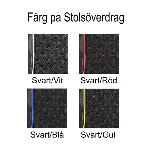 Stolsöverdrag: ISRI 6500KM/576 Svart/Orange Randigtmönster