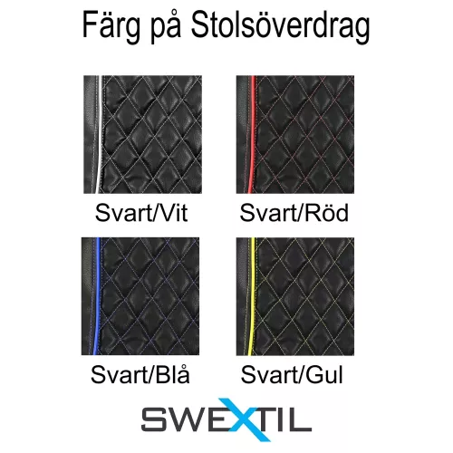 Stolsöverdrag: Bege 3100L - 3 punkts bälte Svart/Orange Randigtmönster