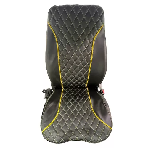 Stolsöverdrag: Grammer Actimo 722 med nackstöd Svart/Vit Diamantmönster