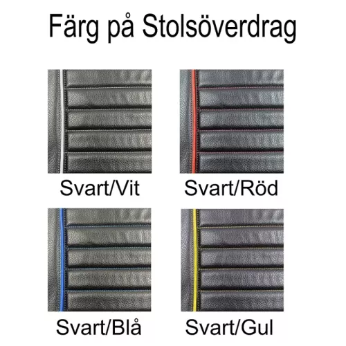 Stolsöverdrag: Grammer Compacto MSG83/721 med passagerarstol Svart/Orange Randigtmönster