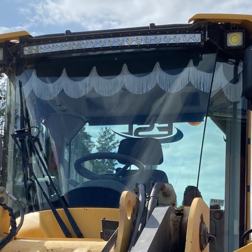 Gardin  Volvo L60-L350 F-G-H 10 cm Djup Alcantara  Svart 3 cm Svart