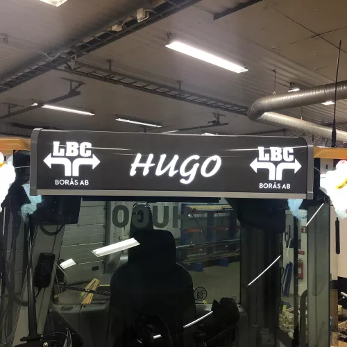 Ljusskylt Aeroslim 20x87cm