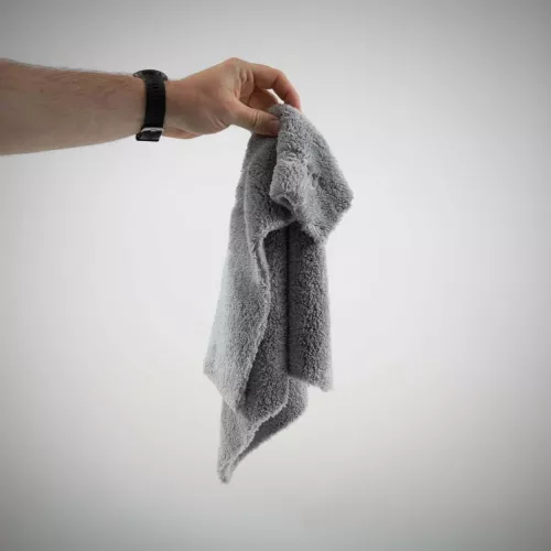 No-edge mikrofiberduk 380g/m2 Grå