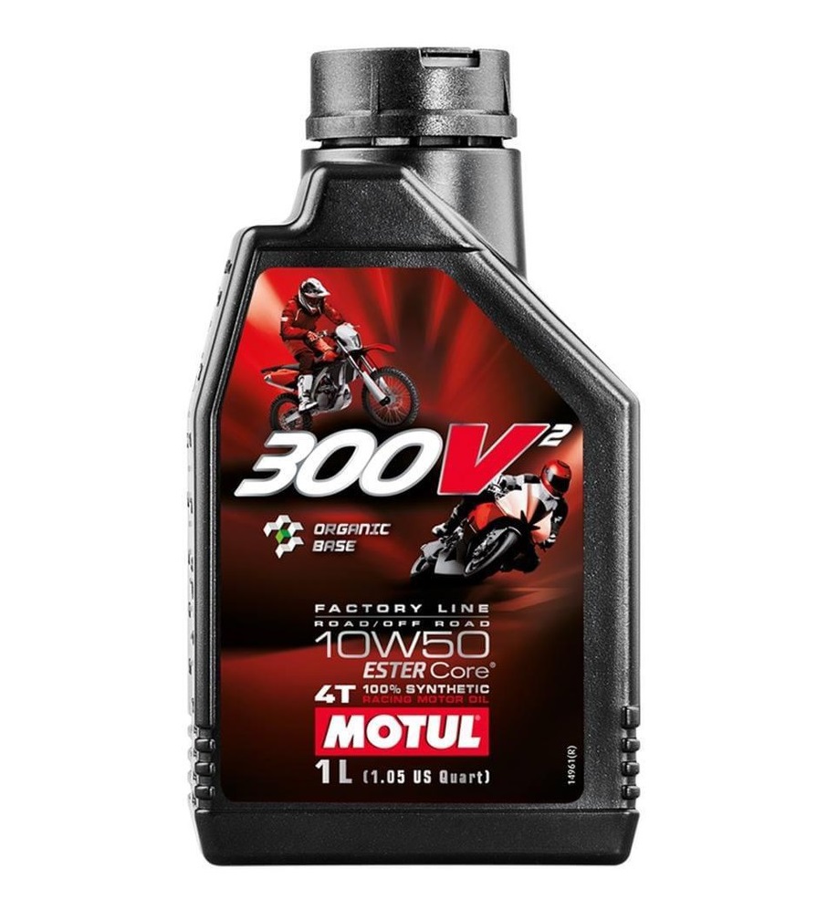MOTUL 300V 4T 10W-50 1L 2本セット Motul 300V 4T Factory Line 10w-50 1L