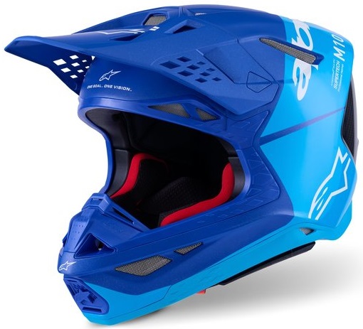 ARS10+ SP インプラカブル Alpinestars S-M10 Flood Hjälm Blå/Carbon