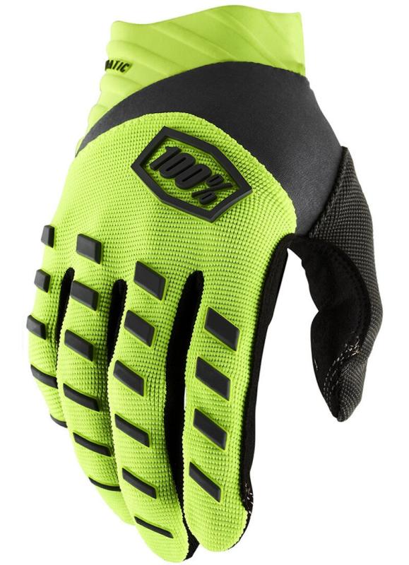 100% Airmatic Barn Crosshandskar Fluo-Grön/Svart