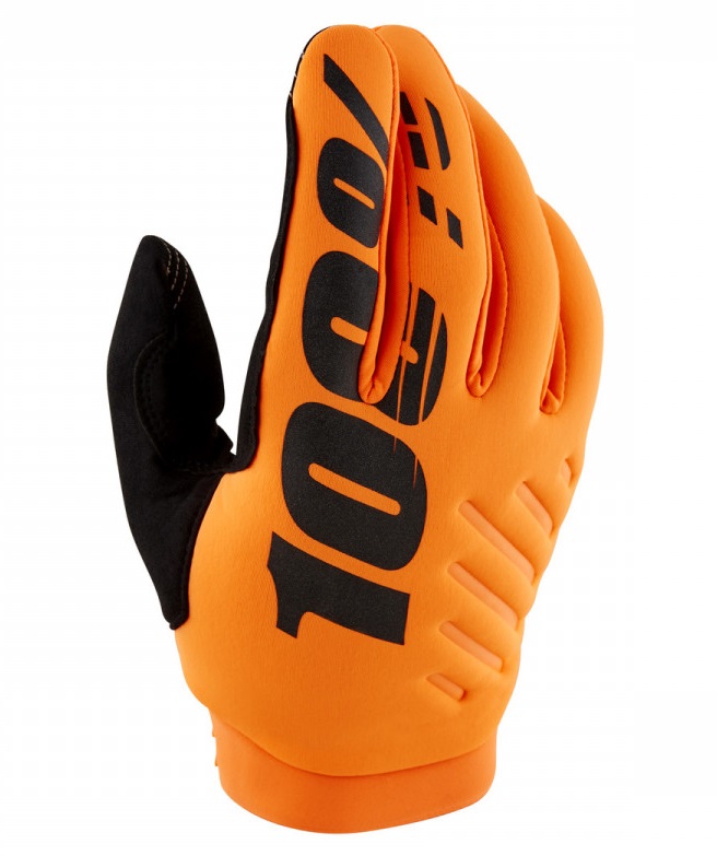 100% Brisker Handskar Orange/Svart