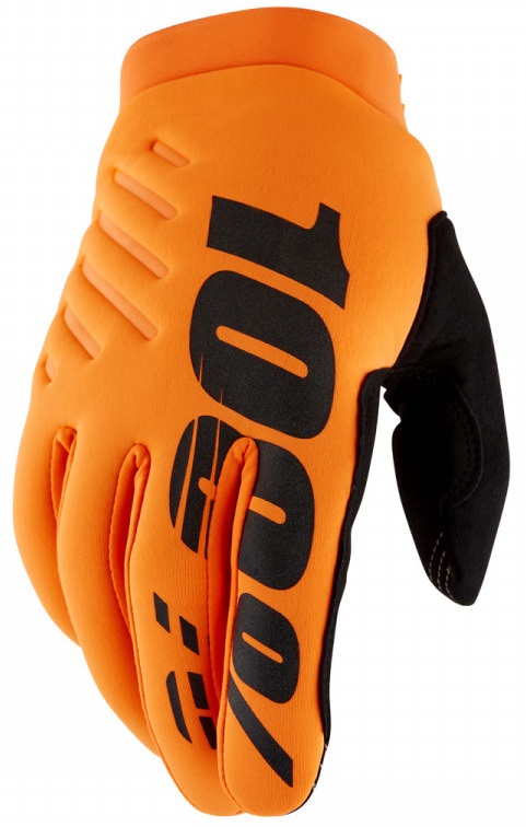 100% Brisker Handskar Orange/Svart