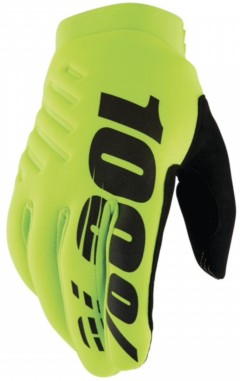 100% Brisker Handskar Neon-Gul/Svart