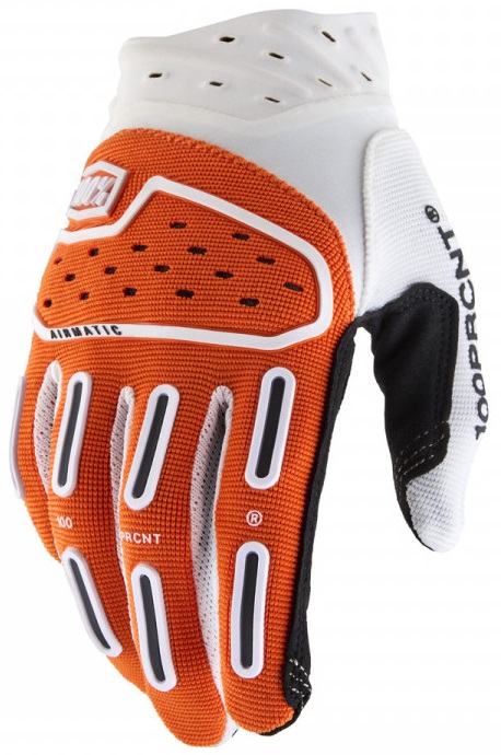 100% Airmatic 2 Crosshandskar Orange/Vit