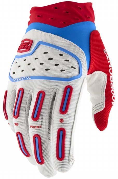 100% Airmatic 2 Crosshandskar Vit/Blå/Röd