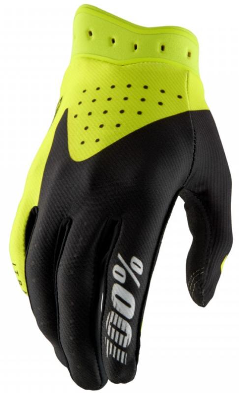 100% Itrack Crosshandskar Svart/Neon-Gul