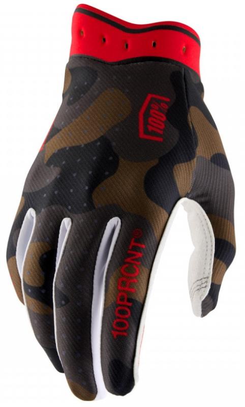 100% Itrack Crosshandskar Camo/Röd